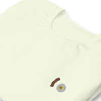 Pixel Bacon & Egg embroidered tee